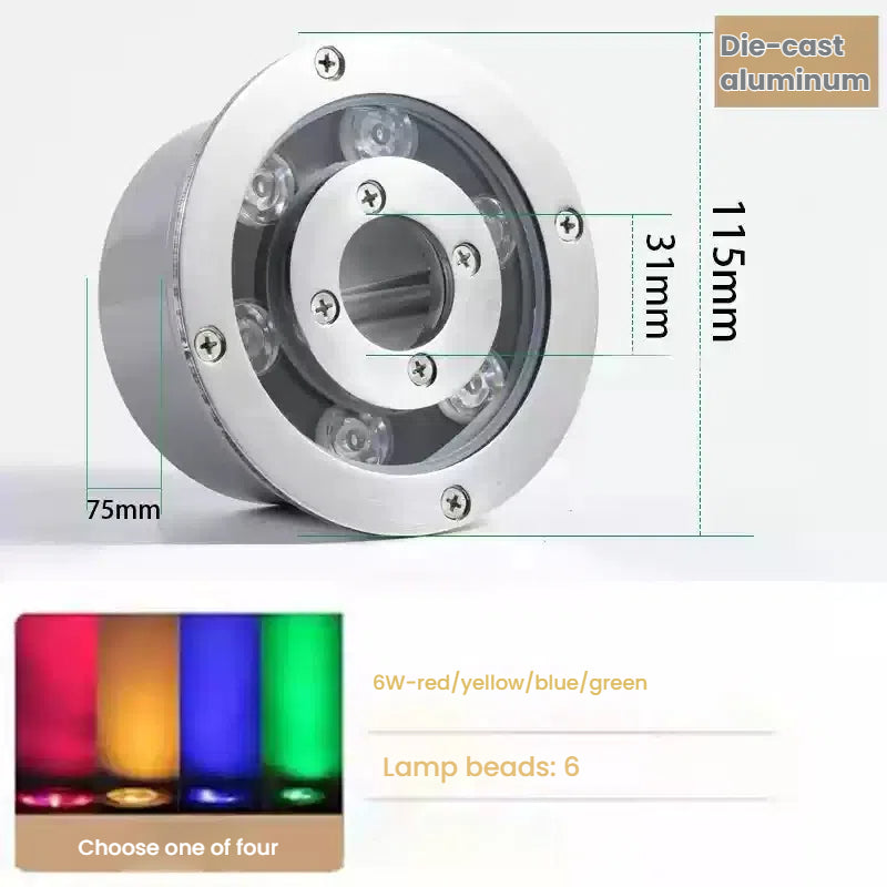 Custom LED Fountain Light for Landscape & Water Feature Projects