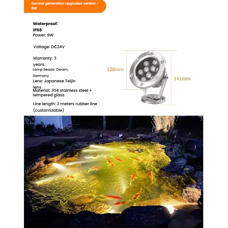 Heavy-Duty LED Underwater Light | IP68 for Landscape & Architectural Projects