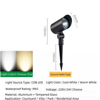 Custom Outdoor Tree Spotlight – 12V/24V Low Voltage LED Uplight