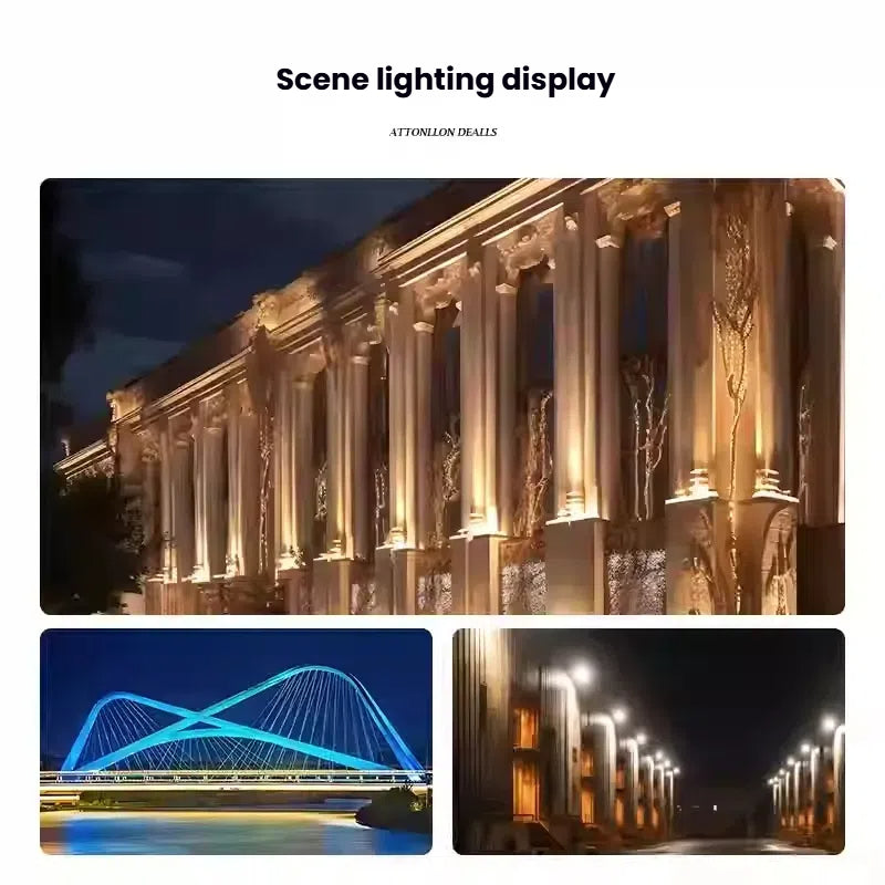 200W LED Flood Light Outdoor Waterproof High Brightness Energy-Saving Spotlight for Billboard Garden Lighting