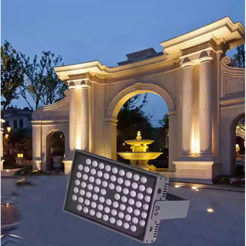 200W LED Flood Light Outdoor Waterproof High Brightness Energy-Saving Spotlight for Billboard Garden Lighting