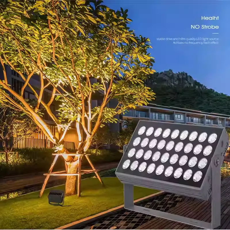 200W LED Flood Light Outdoor Waterproof High Brightness Energy-Saving Spotlight for Billboard Garden Lighting