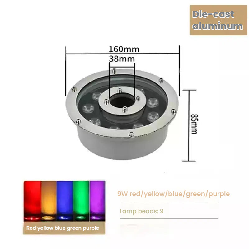 Custom LED Fountain Light for Landscape & Water Feature Projects